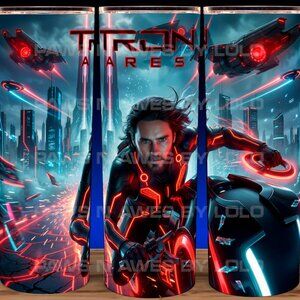 Tron Ares 2025 Jared Leto SciFi Movie Cup Mug Tumbler 20oz